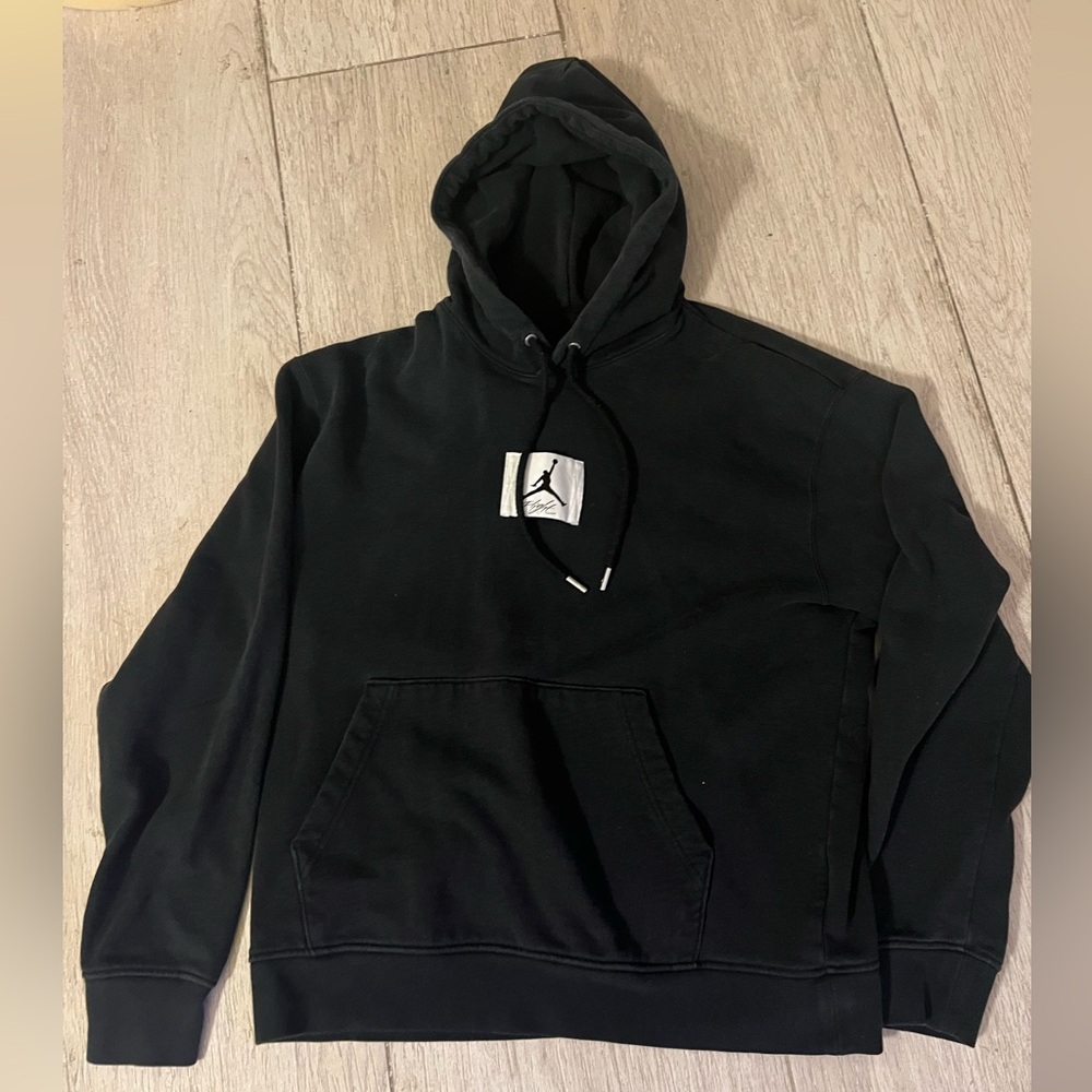 Nike Jordan Black Sweatshirt Hoodie Size Medium